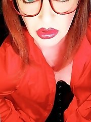 Crossdresser parked in the parkade took a risk and got caught in action